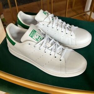 Adidas  White and Green Sneakers